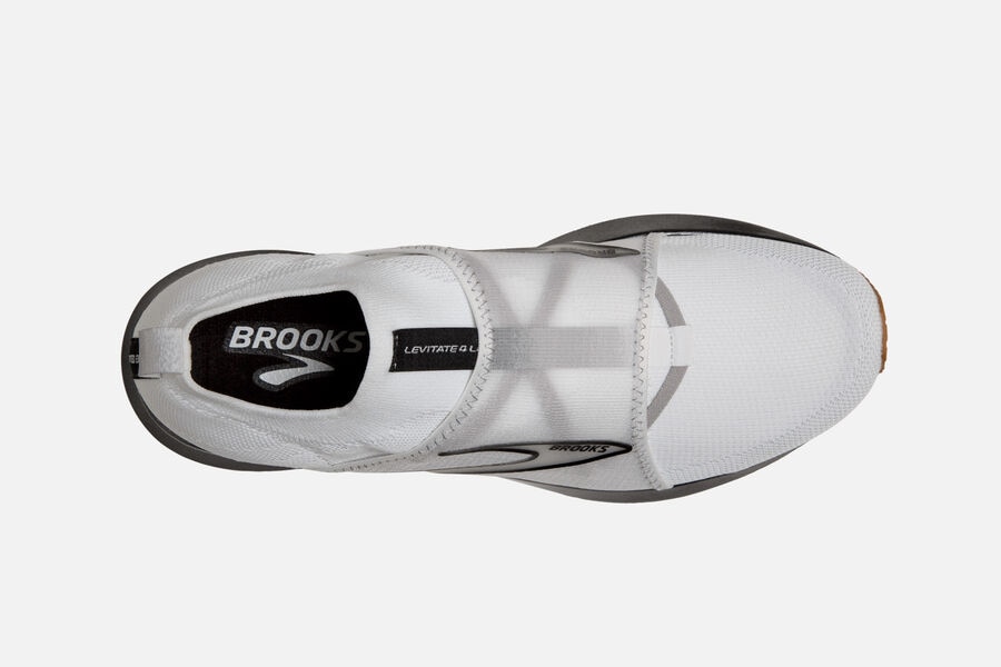 Brooks Running Shoes - Levitate 4 LE Road Mens - White/Black - QVS-476053